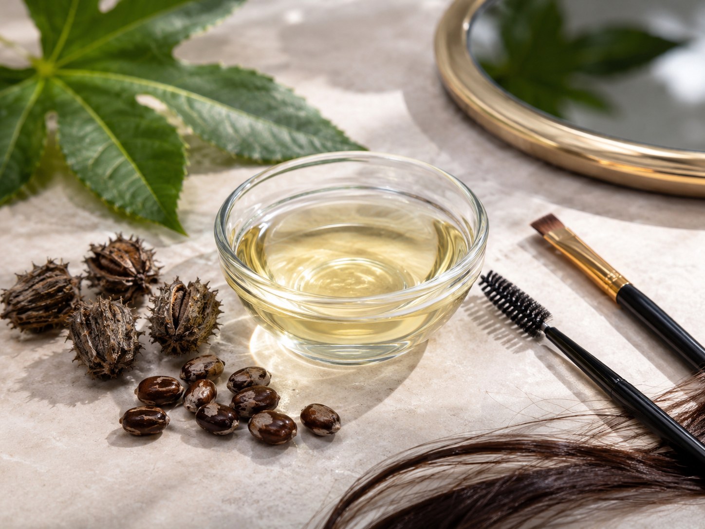 روغن کرچک برای مو و ابرو؛ روش مصرف دقیق و مقدار مناسب